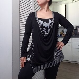 La - El Couture Asymmetric Top, Size S